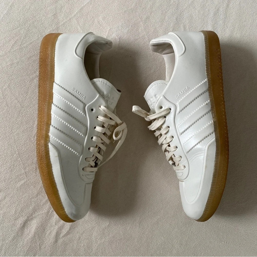 adidas Samba White Leather Sneakers
